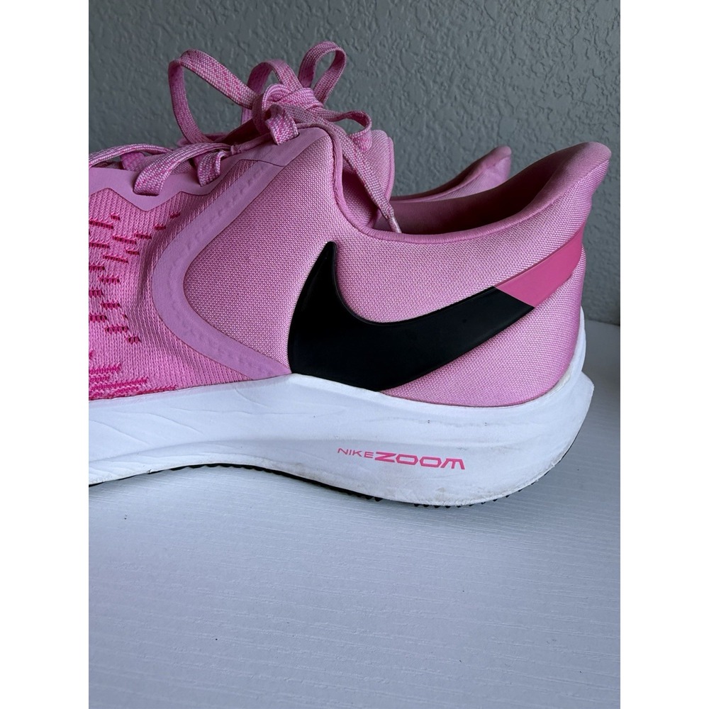 Nike Zoom Winflo 6 Women's 10 Psychic Pink Black Running Shoes BQ3192-600 - Picture 3 of 12